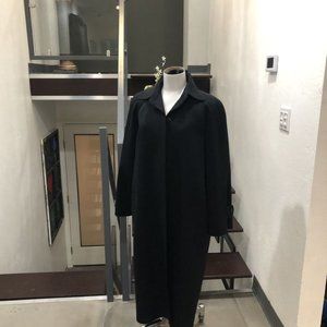 JONES NEW YORK Full Length Long Black Wool Coat